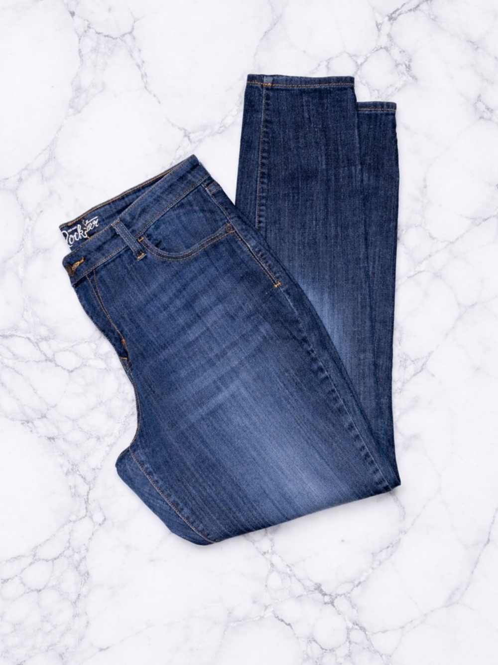Old Navy Rockstar Skinny Jeans | Mid Rise Stretch | Medium Wash | Everyday Fit